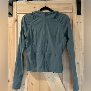 Teal lululemon crop zip